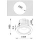 Встраиваемый светильник Crystal Lux CLT 005 CLT 005C108 WH УЦ