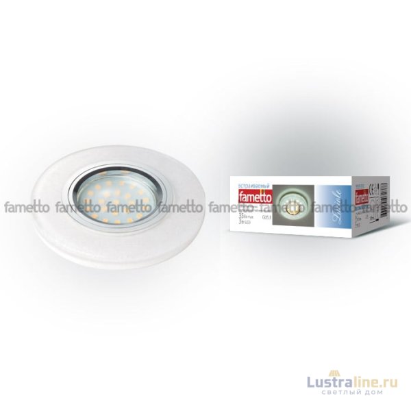 Встраиваемый светильник Fametto Luciole DLS-L104 GU5.3 CHROME/WHITE 10718
