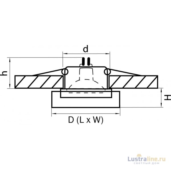Встраиваемый светильник Lightstar Lui Mini 006140 Встраиваемый светильник Lightstar Lui Mini 006140