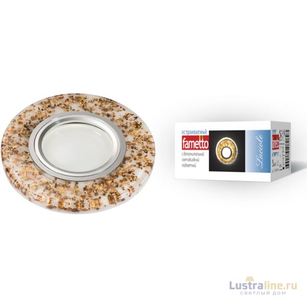 Встраиваемый светильник Fametto Luciole DLS-L108 GU5.3 CHROME/WHITE