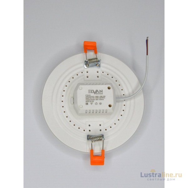 Встраиваемый светильник Elvan VLS-108R-18W-NH-Wh