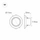 Встраиваемый светодиодный светильник Arlight LTD-80WH 9W Warm White 018043