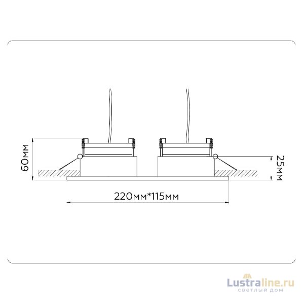 Встраиваемый светильник Ambrella Light GX Standard Tech Techno Spot TN52343