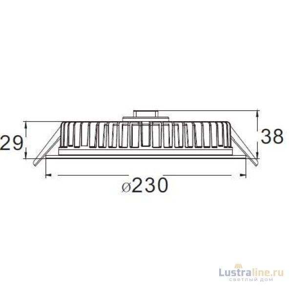 Встраиваемый светильник Deko-Light LED Panel Round III 26 565236