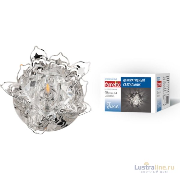 Встраиваемый светильник Fametto DLS-F128 G4 CHROME/CLEAR UL-00000353