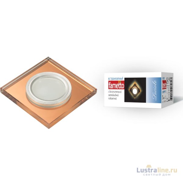 Встраиваемый светильник Fametto Luciole DLS-L107 GU5.3 CHROME/BRONZE