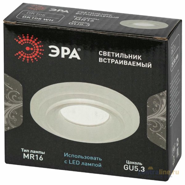 Встраиваемый светильник Эра DK105 WH Б0058392 Встраиваемый светильник Эра DK105 WH Б0058392