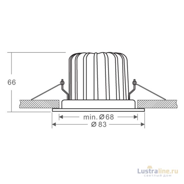 Встраиваемый светильник Deko-Light COB 68 Mood IP65 565192 Встраиваемый светильник Deko-Light COB 68 Mood IP65 565192
