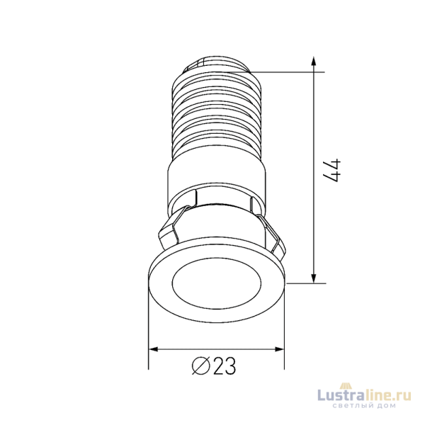 Встраиваемый светильник Designled Micro DL-74180BL-1-WW 020325 Встраиваемый светильник Designled Micro DL-74180BL-1-WW 020325