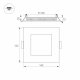 Встраиваемый светодиодный светильник Arlight DL-142x142M-13W Warm White 020130