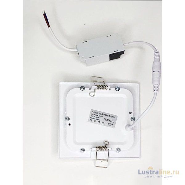 Встраиваемый светильник Elvan VLS-102SQ-6W-NH-Wh