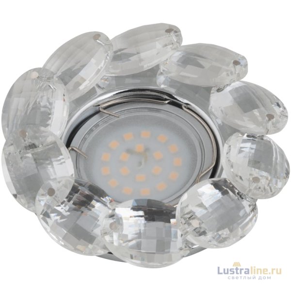 Встраиваемый светильник Fametto Peonia DLS-P114 GU5.3 CHROME/CLEAR 10547 Встраиваемый светильник Fametto Peonia DLS-P114 GU5.3 CHROME/CLEAR 10547