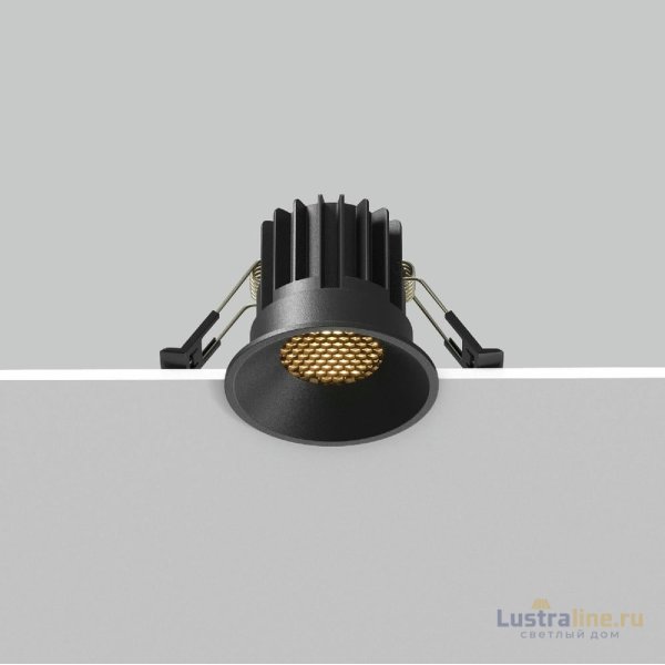 Встраиваемый светильник Maytoni Round DL058-7W2.7K-B Встраиваемый светильник Maytoni Round DL058-7W2.7K-B