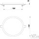 Встраиваемый светильник Arte Perfetto Luce Ingrid 3322.FAP222R/22W/6K