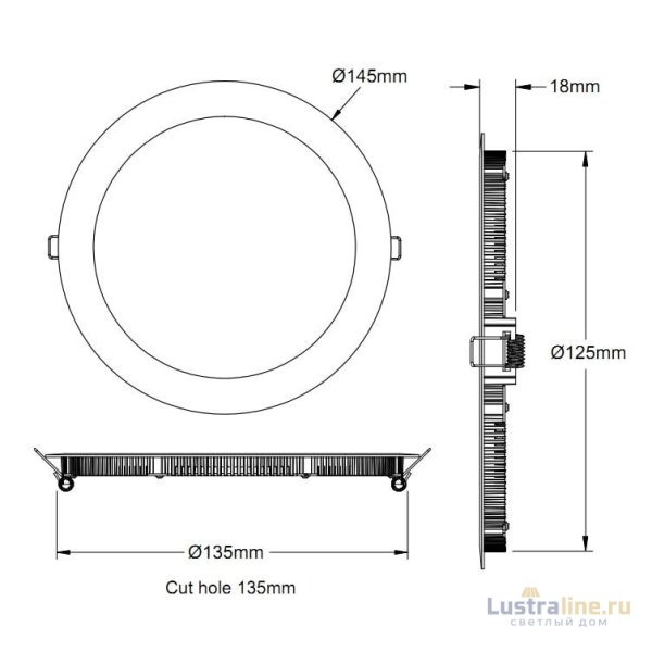 Встраиваемый светильник Deko-Light LED Panel 8 565248