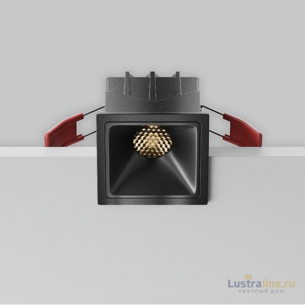 Встраиваемый светильник Maytoni Alfa LED DL043-01-10W3K-SQ-B-1