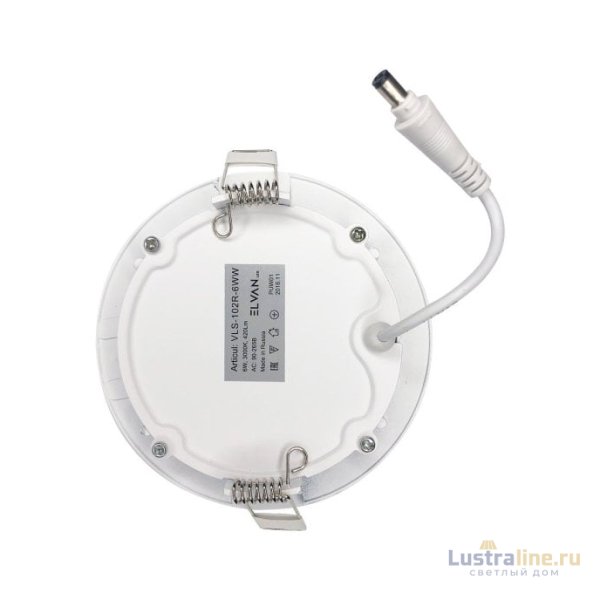Встраиваемый светильник Elvan VLS-102R-6W-NH-Wh Встраиваемый светильник Elvan VLS-102R-6W-NH-Wh