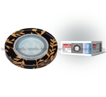 Встраиваемый светильник Fametto Peonia DLS-P204 GU5.3 CHROME/BLACK