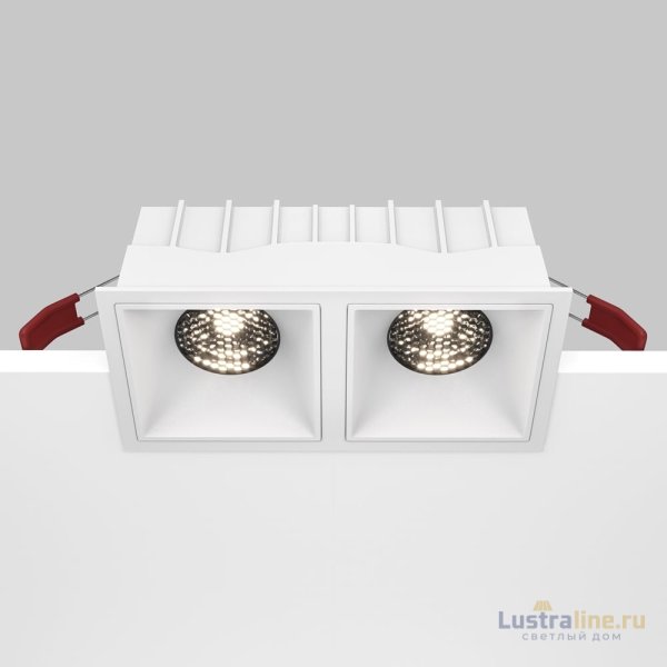 Встраиваемый светильник Maytoni Technical Alfa LED DL043-02-15W4K-SQ-W