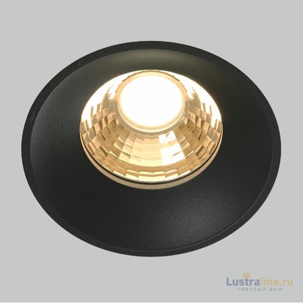 Встраиваемый светильник Maytoni Round DL058-12W2.7K-TRS-B Встраиваемый светильник Maytoni Round DL058-12W2.7K-TRS-B
