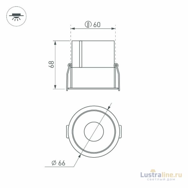 Встраиваемый светильник Arlight MS-ATLAS-BUILT-R66-15W Day4000 037184(1) Встраиваемый светильник Arlight MS-ATLAS-BUILT-R66-15W Day4000 037184(1)