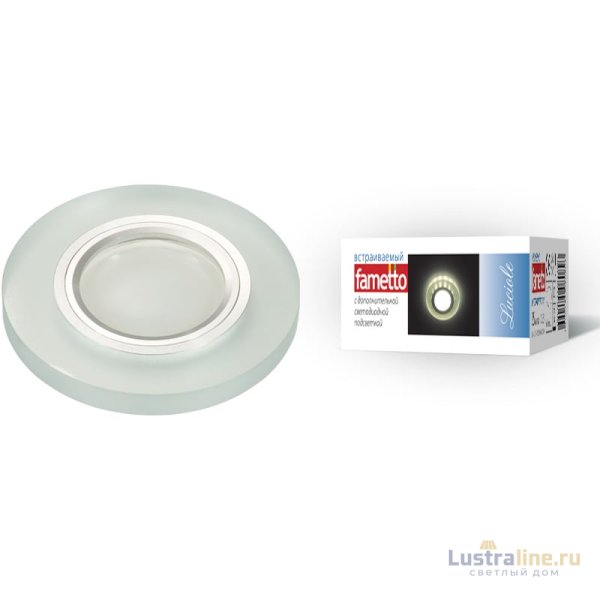 Встраиваемый светильник Fametto Luciole DLS-L112 GU5.3 CHROME/MATT CLEAR