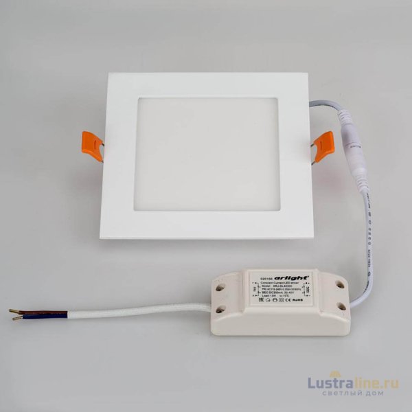 Встраиваемый светодиодный светильник Arlight DL-142x142M-13W White 020128