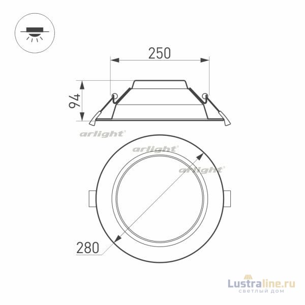 Светильник Downlight Arlight Cyclone 023219(2) Светильник Downlight Arlight Cyclone 023219(2)