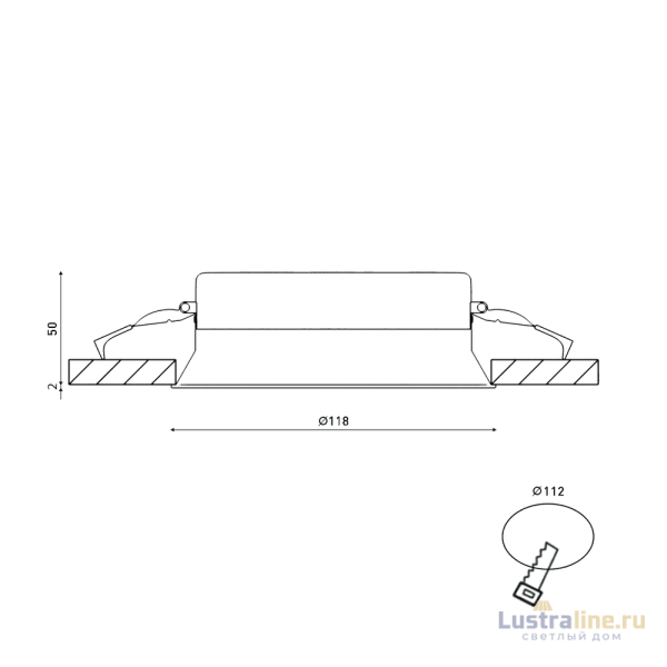 Встраиваемый светильник DesignLed BQ009115-WH-NW 003125 Встраиваемый светильник DesignLed BQ009115-WH-NW 003125