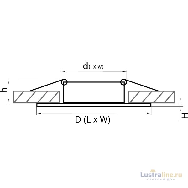 Встраиваемый светильник Lightstar Banale Weng 011008