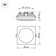 Встраиваемый светильник Arlight LTD-80x80SOL-5W Warm White 3000K 016962