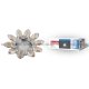 Встраиваемый светильник Fametto Peonia DLS-P112 GU5.3 CHROME/COGNAC+CLEAR 10542