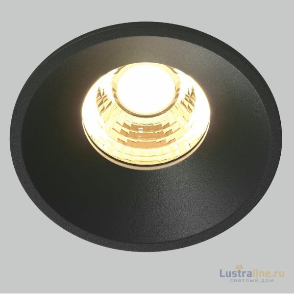 Встраиваемый светильник Maytoni Round DL058-7W2.7K-B Встраиваемый светильник Maytoni Round DL058-7W2.7K-B