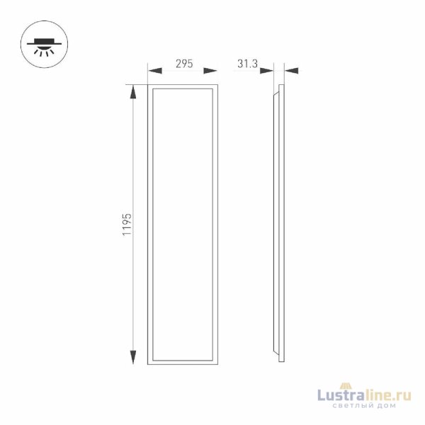 Панель светодиодная Arlight DL-TITAN-S300x1200-40W Day4000 052814