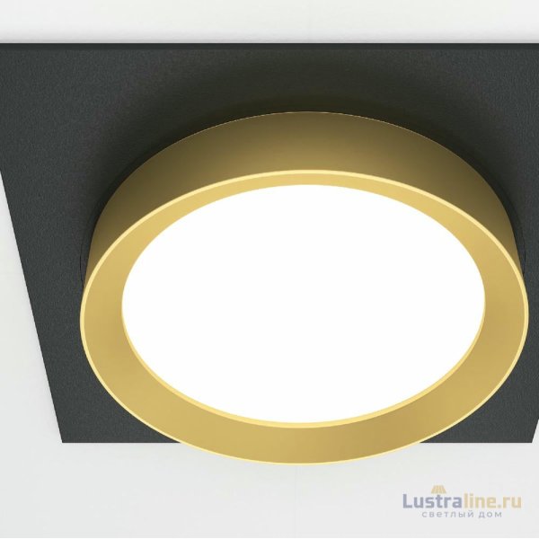 Встраиваемый светильник Maytoni Technical Hoop DL086-GX53-SQ-BG Встраиваемый светильник Maytoni Technical Hoop DL086-GX53-SQ-BG