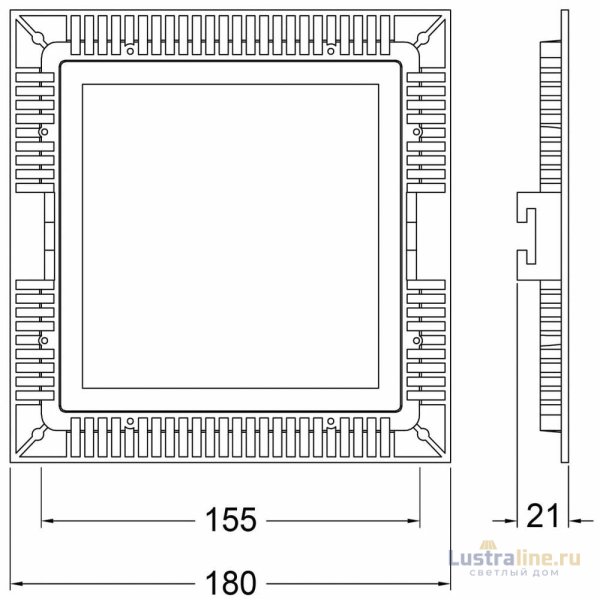 Встраиваемый светильник Deko-Light LED Panel Square 15 565156