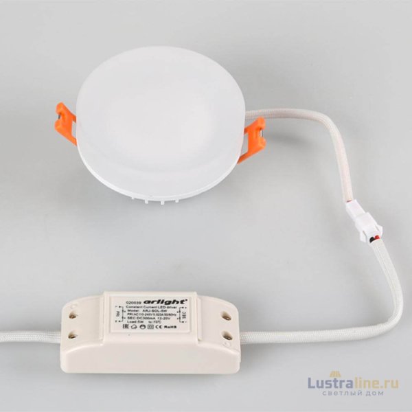 Встраиваемый светильник Arlight LTD-80R-Opal-Roll 5W Day White 020808 Встраиваемый светильник Arlight LTD-80R-Opal-Roll 5W Day White 020808