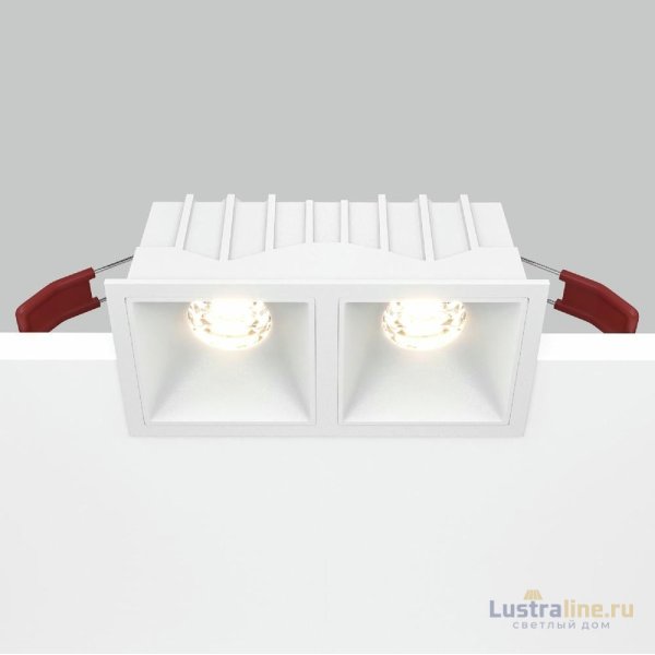 Встраиваемый светильник Maytoni Technical Alfa LED DL043-02-10W3K-SQ-W