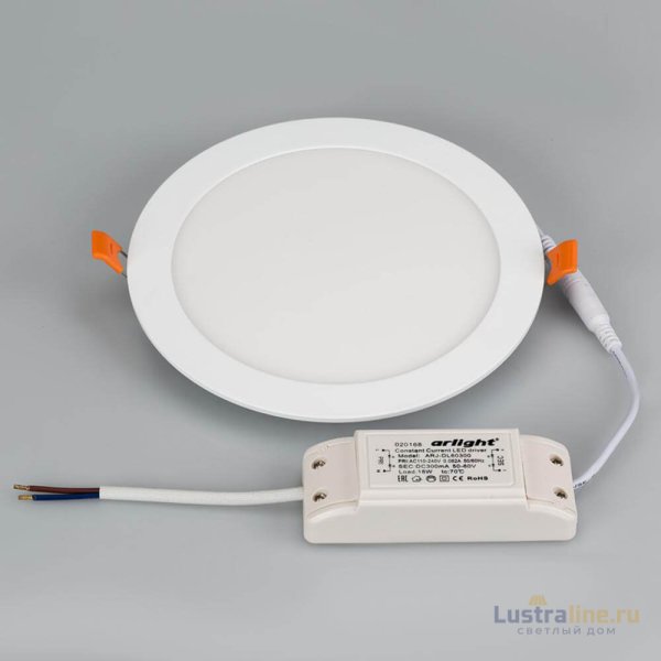 Встраиваемый светодиодный светильник Arlight DL-192M-18W White 020114