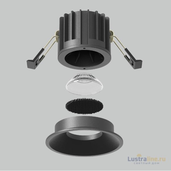 Встраиваемый светильник Maytoni Round DL058-12W-DTW-B