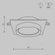 Встраиваемый светильник Maytoni Technical Hoop DL086-GX53-SQ-BW