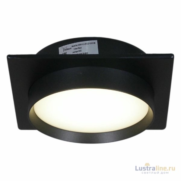 Встраиваемый светильник Reluce 53005-9.0-001LD GX53 BK