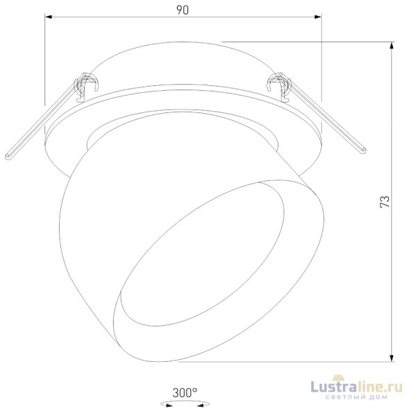 Встраиваемый светильник Elektrostandard Uno 4690389201684 25092/LED a065453 Встраиваемый светильник Elektrostandard Uno 4690389201684 25092/LED a065453