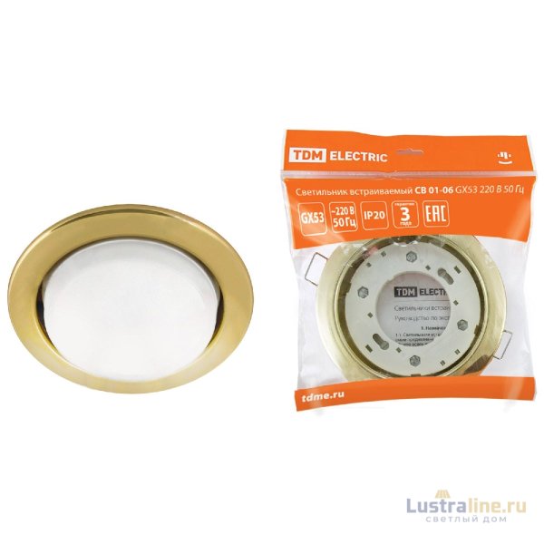 Встраиваемый светильник TDM Electric СВ 01-06 SQ0359-0059 Встраиваемый светильник TDM Electric СВ 01-06 SQ0359-0059