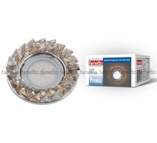 Встраиваемый светильник Fametto Peonia DLS-P116 GU5.3 CHROME/COGNAC