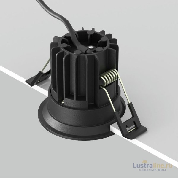 Встраиваемый светильник Maytoni Round DL058-7W2.7K-B Встраиваемый светильник Maytoni Round DL058-7W2.7K-B
