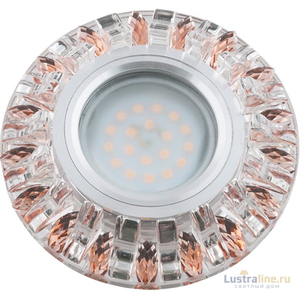 Встраиваемый светильник Fametto DLS-L121 GU5.3 CHROME/CLEAR+BRONZE UL-00000368