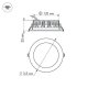 Встраиваемый светодиодный светильник Arlight LTD-145WH-Frost-16W Warm White 021068