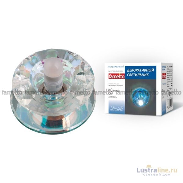 Встраиваемый светильник Fametto Luciole DLS-L117 G9 GLASSY/RAINBOW