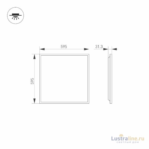 Панель светодиодная Arlight DL-TITAN-S600x600-40W White6000 038423(1) Панель светодиодная Arlight DL-TITAN-S600x600-40W White6000 038423(1)